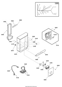 Control Panel Group Diagram and Parts List for 040688-01  Briggs and Stratton Generator